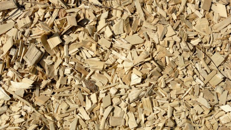 Plaquettes de bois combustibles